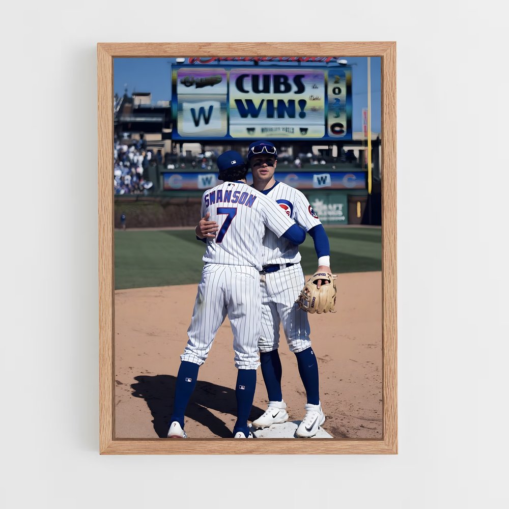 Poster Célébration des Cubs – affiche Baseball (vue 4)